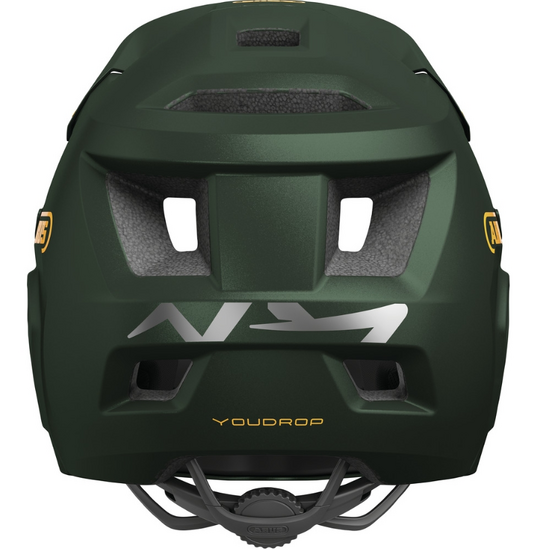 Abus youdrop ff detska cylisticka prilba mossy green2