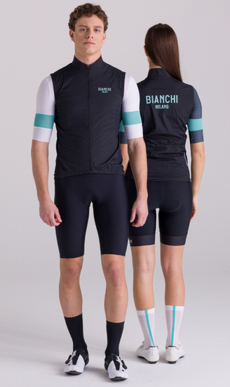 Bianchi milano windshell vest black1