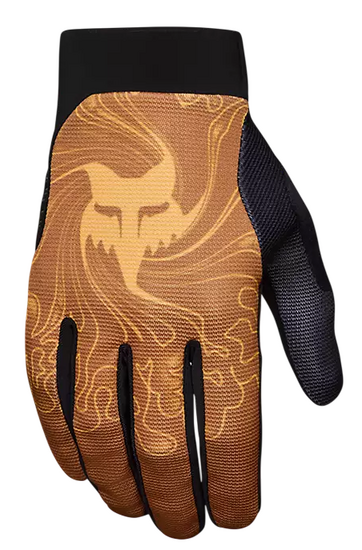 Fox ranger frequency gloves tangarine